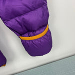 Load image into Gallery viewer, L.L. Bean Infants’ Ultralight 650 Down Bunting Snowsuit Purple Black 3-6 Months
