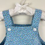 Load image into Gallery viewer, Vintage Blue Floral Shortalls Romper
