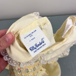 Load image into Gallery viewer, Vintage Polly Flinders Smocked Yellow Dress 12 Months
