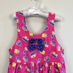 Vintage Kids Classics Pink Garden Dress 6