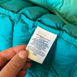 Load image into Gallery viewer, Lands' End Kids Down Insulated Hooded Jacket Aqua M 10-12
