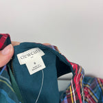 Load image into Gallery viewer, Crewcuts Girls Tartan Tiered Dress Warm Spruce 8
