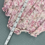 Load image into Gallery viewer, Vintage Piccolo Floral Jacquard Lace Ruffle Bubble Romper 6-9 Months
