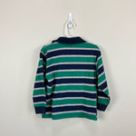 Load image into Gallery viewer, Vintage Healthtex Striped Long Sleeve Polo Shirt 5T
