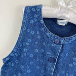 Load image into Gallery viewer, Vintage OshKosh B'gosh Blue Paisley Jumper Dress 6 USA
