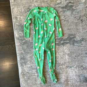 Hanna Andersson Green Farm Footie Pajamas 90 cm 3T