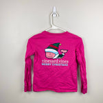 Load image into Gallery viewer, Vineyard Vines Girls Long Sleeve Elf Whale Pocket Tee Shirt M 10-12
