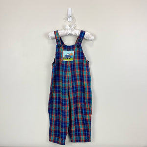 Vintage Mulberry Bush Plaid Farm Overalls 18 Months USA