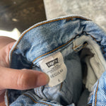 Load image into Gallery viewer, Vintage Levi's Cinched Waist Cut Off Blue Jean Shorts 6
