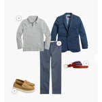 Load image into Gallery viewer, Crewcuts Boys Thompson Suit Jacket and Pants Navy Blue 2T
