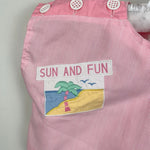 Load image into Gallery viewer, Vintage Sun and Fun Pink Crop Top 3T
