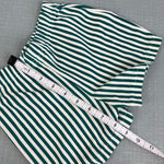 Load image into Gallery viewer, Vintage Green and White Striped Shorts 12 Months NWT
