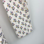 Load image into Gallery viewer, Mini Boden Henley Long Sleeve Pointelle Top Vanilla Pod Mustard Floral 9-10 NWT
