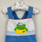 Load image into Gallery viewer, Vintage Tiny Tots Originals Frog Shortall Romper 24 Months
