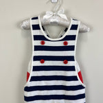 Load image into Gallery viewer, Vintage Pattycakes Striped Whale Romper 6 Months USA
