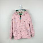 Load image into Gallery viewer, Mini Boden Shagy Lined Hoodie Provence Dusty Pink Multi Spot 8-9
