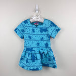 Load image into Gallery viewer, Vintage Teaze Summer Blue Animal Print Dress 4T USA NWT
