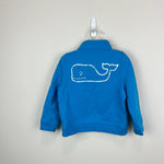 Load image into Gallery viewer, Vineyard Vines Vintage Whale Blue Quarter Zip Pullover Sweatshirt 2T
