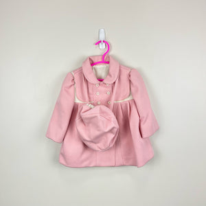 Vintage Cute Togs Pink Hat and Coat 12 Months USA