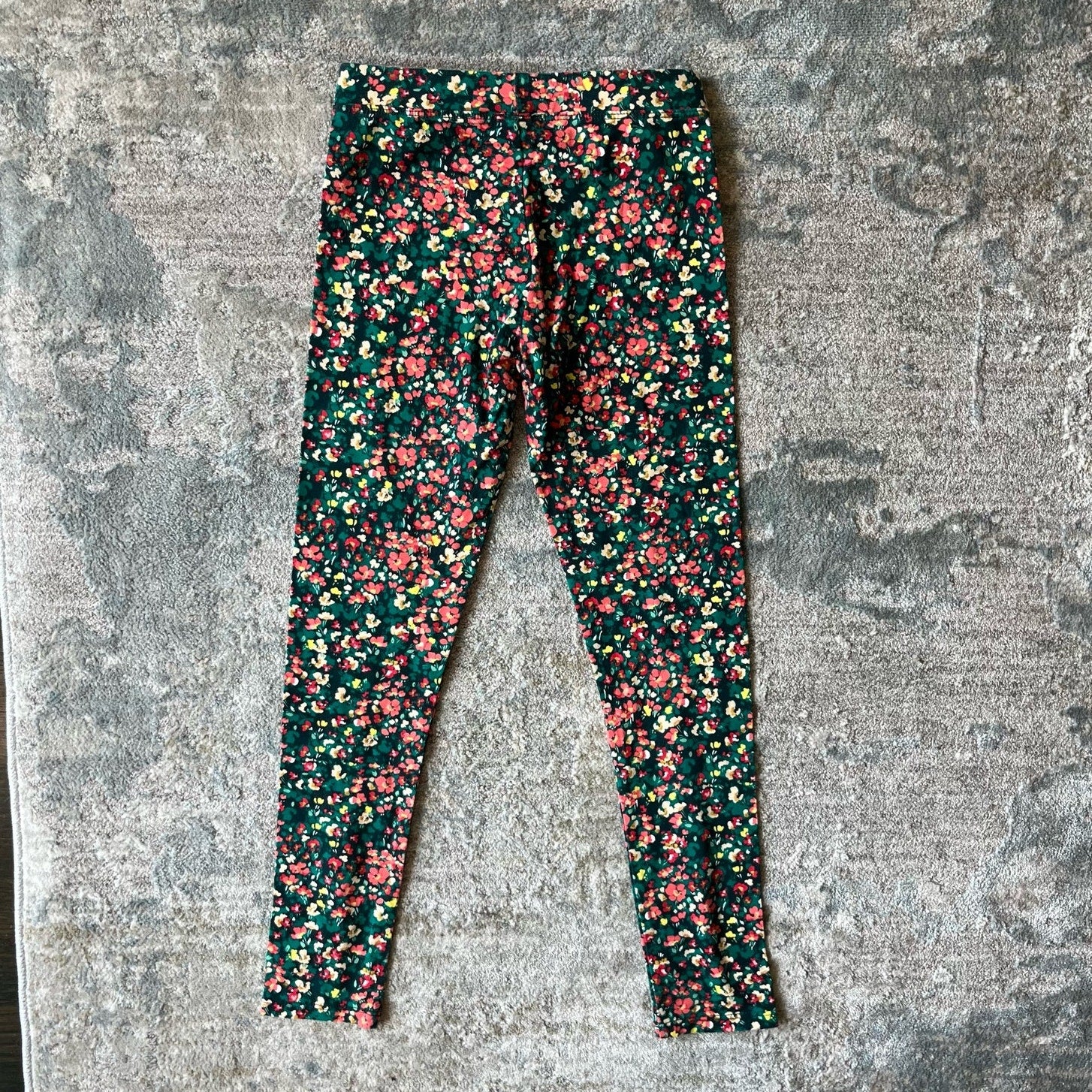 Crewcuts Girls Floral Printed Every Day Leggings 10