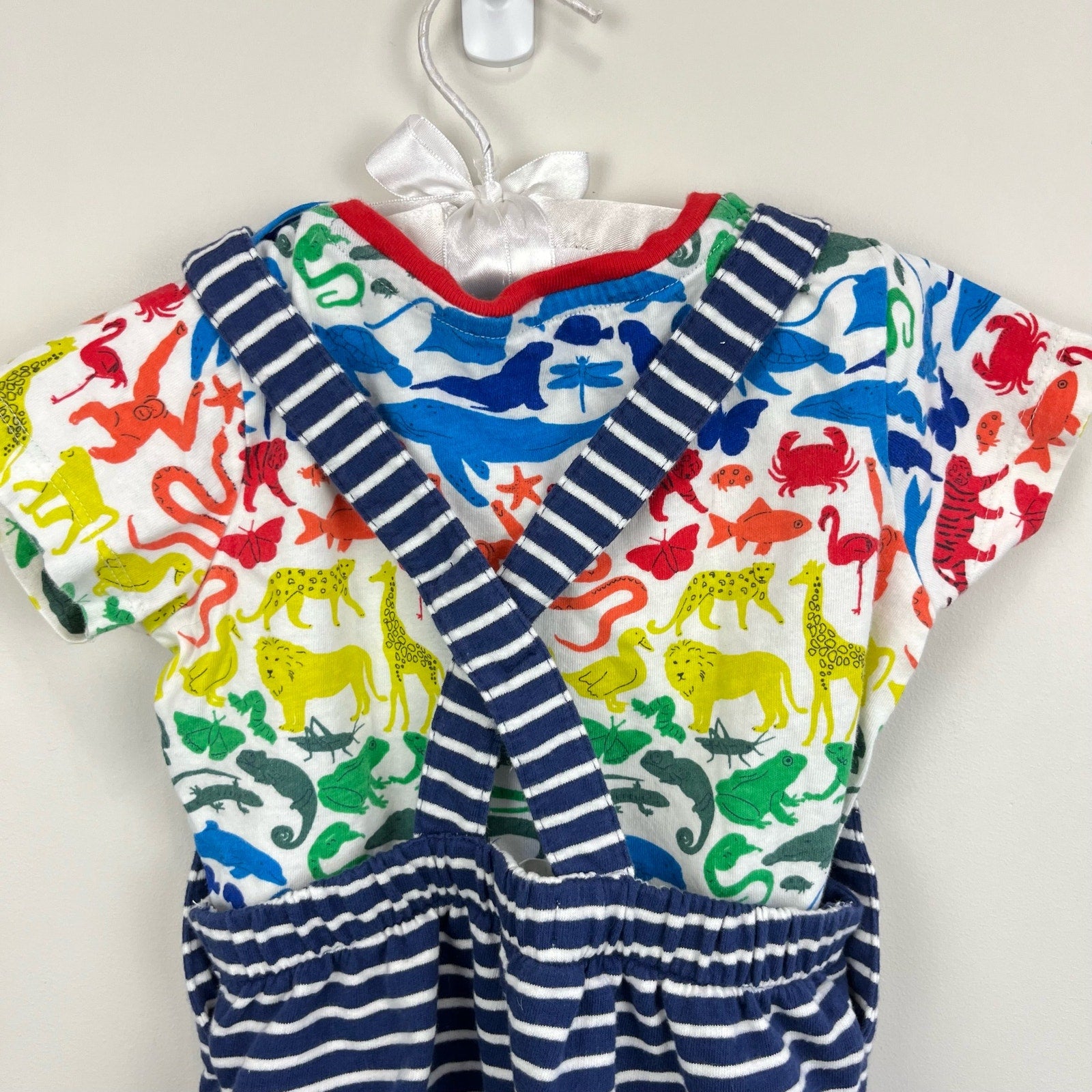 Mini Boden Short Jersey Overalls Set 18-24 Months