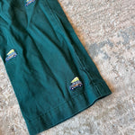 Load image into Gallery viewer, Vineyard Vines Woody and Tree Embroidered Breaker Pants Charleston Green 6

