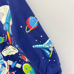 Load image into Gallery viewer, Mini Boden Glowing Space Sweatshirt School Navy Space Print 5-6

