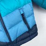 Load image into Gallery viewer, L.L. Bean Ultralight 650 Down Jacket Colorblock Blue Green 12-18 Months
