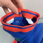 Load image into Gallery viewer, Vintage Tiny Toes Blue Sweatshirt Romper 12 Months
