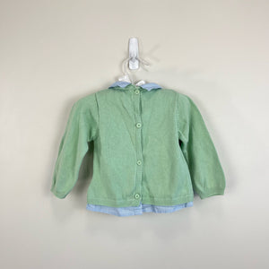 Mayoral Baby Blue Green Sweater Set 6-9 Months