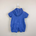 Load image into Gallery viewer, Vintage Y2K Carter's Blue Whale Terry Romper 3-6 Months
