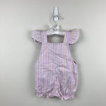 Load image into Gallery viewer, Vintage A Tiny Tots Original Pastel Plaid Ruffle Sunsuit Romper 12 Months
