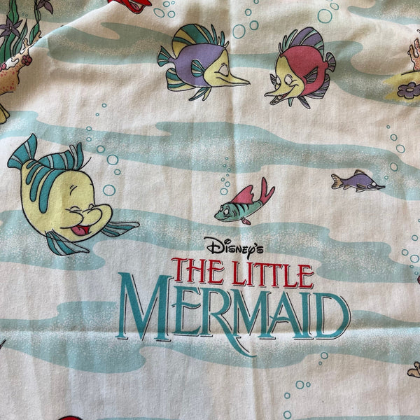 Vintage Disney's The Little Mermaid Complete 3 Piece Twin Bed Sheet Se