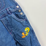 Load image into Gallery viewer, Vintage Looney Tunes World Famous Tweety Overalls 6
