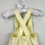 Load image into Gallery viewer, Vintage Light Yellow Sun Suit Overalls 3-6 Months
