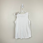 Load image into Gallery viewer, Crewcuts Girls White Metallic Bow Tank Top 10
