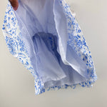 Load image into Gallery viewer, Anavini Hand Smocked Blue Floral Dress 9 Months
