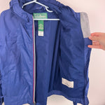 Load image into Gallery viewer, L.L. Bean Kids Discovery Rain Jacket Navy Blue 6-7
