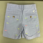 Load image into Gallery viewer, TBBC Company Critter Charlier's Chinos Beale Street Blue with Fish Embroidery 6

