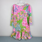Load image into Gallery viewer, Lilly Pulitzer Girls Ricca Dress Multi More Lovers Coral L 8-10
