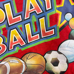 Load image into Gallery viewer, Vintage Bloopers Let's Play Ball Red T-Shirt Large 10-12 USA NWT
