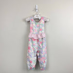 Load image into Gallery viewer, Vintage Floral Ruffle Overalls Baby Girl
