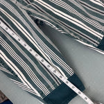 Load image into Gallery viewer, Vintage Number One Jeans Green White Striped Overalls 24 Months Italy
