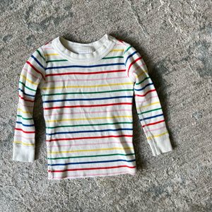 Hanna Andersson Rainbow Striped Pajamas 80/85 cm 2T