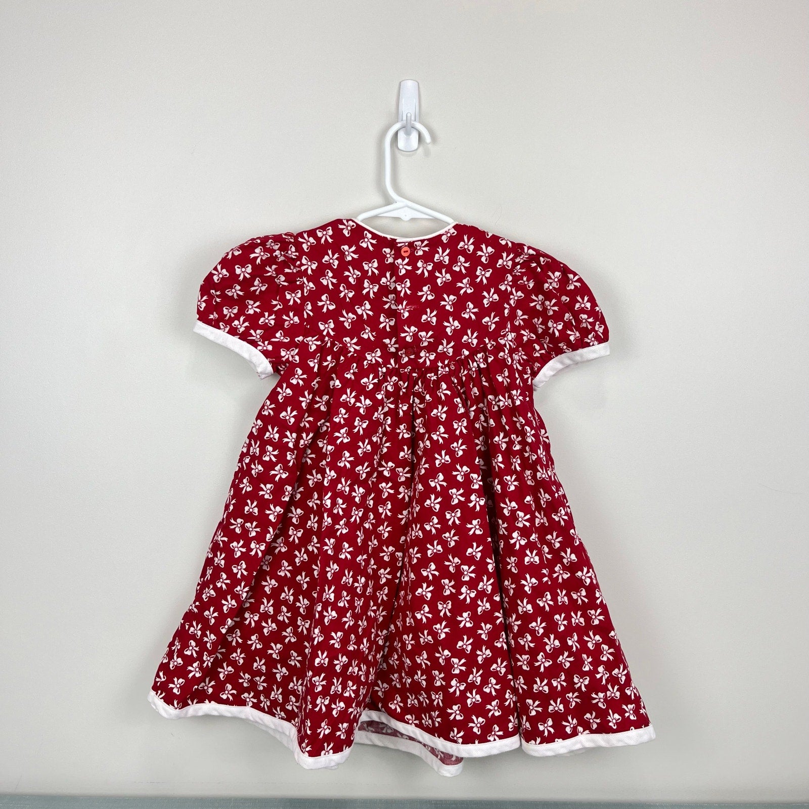 Vintage Rare Editions Red Bow Party Dress 6