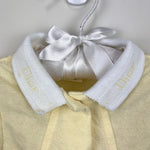 Load image into Gallery viewer, Vintage Baby Dior Yellow Chick Shortall Romper
