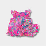 Load image into Gallery viewer, Lilly Pulitzer Girls Cecily Infant Dress Pink Isle Shell Me Something Good 3-6 Months
