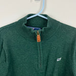 Load image into Gallery viewer, Vineyard Vines Quarter Zip Cotton Sweater Green 6
