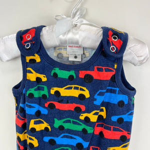 Hanna Andersson Soft Traffic Jam Cotton Jersey Overalls 60 cm 3-6 Months