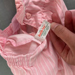 Load image into Gallery viewer, Vintage Healthtex Pink Striped Teddy Bear Overalls 24 Months USA
